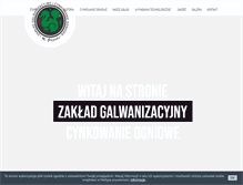Tablet Screenshot of cynkownia-gajecki.pl
